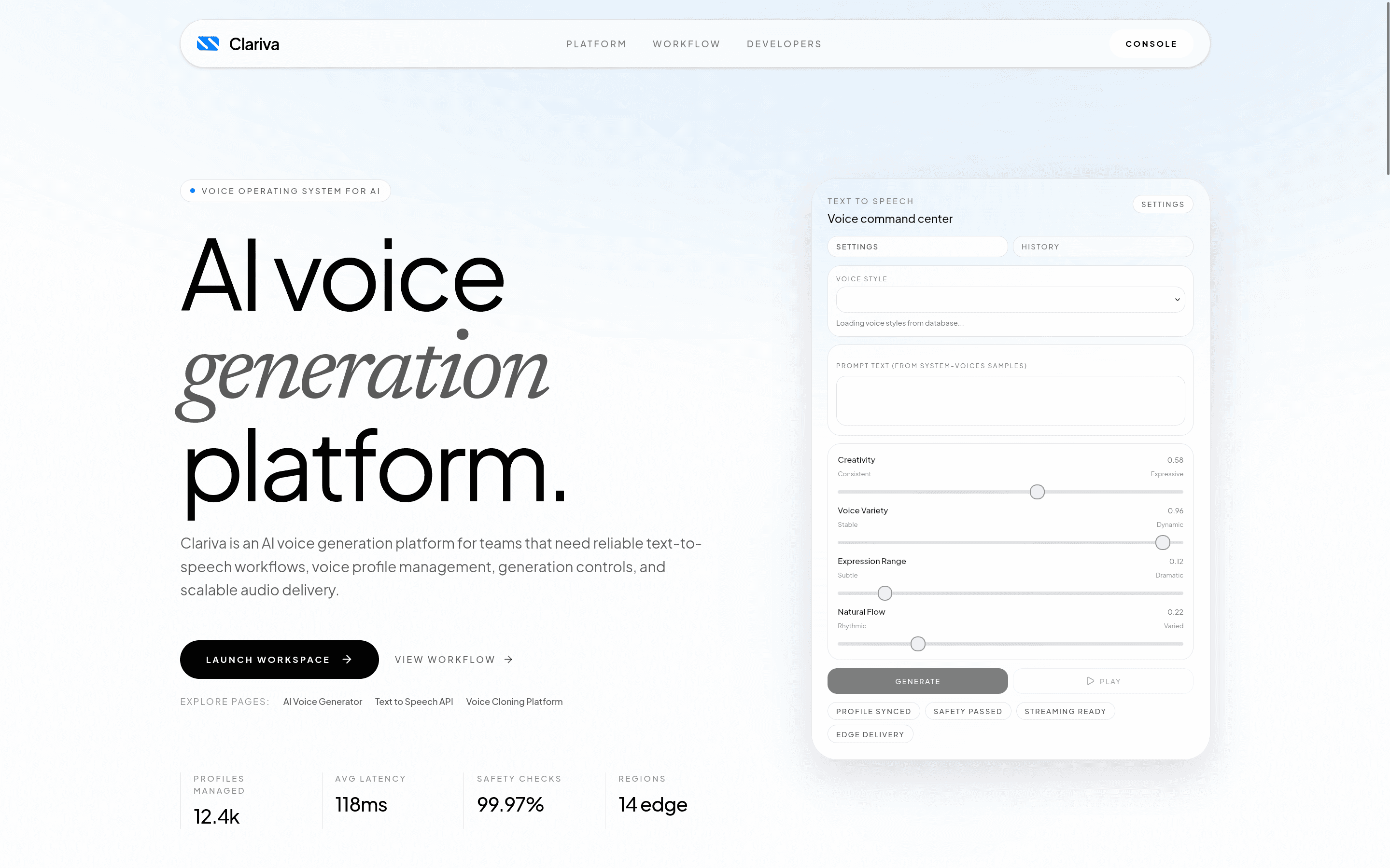Clariva project preview